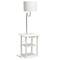 Simple Designs 57" 2 Tier Floor Lamp with USB & Outlet